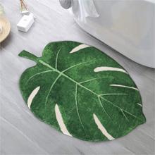 Microfiber leaf Rug