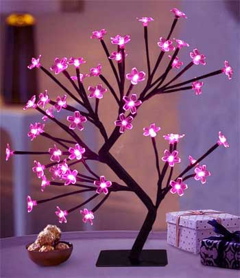 Battery Operated Cherry Blossom Bonsai with LED Lights