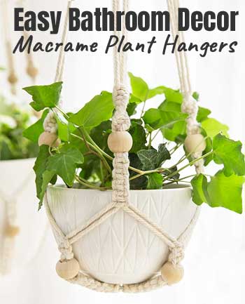 Macrame Plant Hangers for Bathrooms
